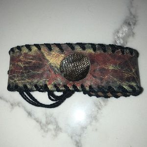 Costa Rican Artisanal Handmade leather bracelet